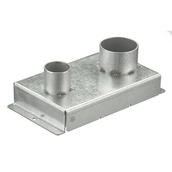 Hubbell Wiring Device-Kellems Recessed 8" Series, Replacement Fitting Box, (1) 3/4" EMT and (1) 1-1/4" EMT S1R8JNC8